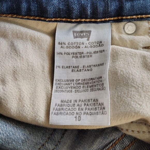 LEVI'S Perfectly Slimming 512 Skinny Jeans Sz 10 Women's High Rise Stretch Jeans - Picture 4 of 4